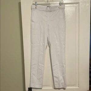 Elegant White Women's Stretch Pants Fundamental Things Size Medium